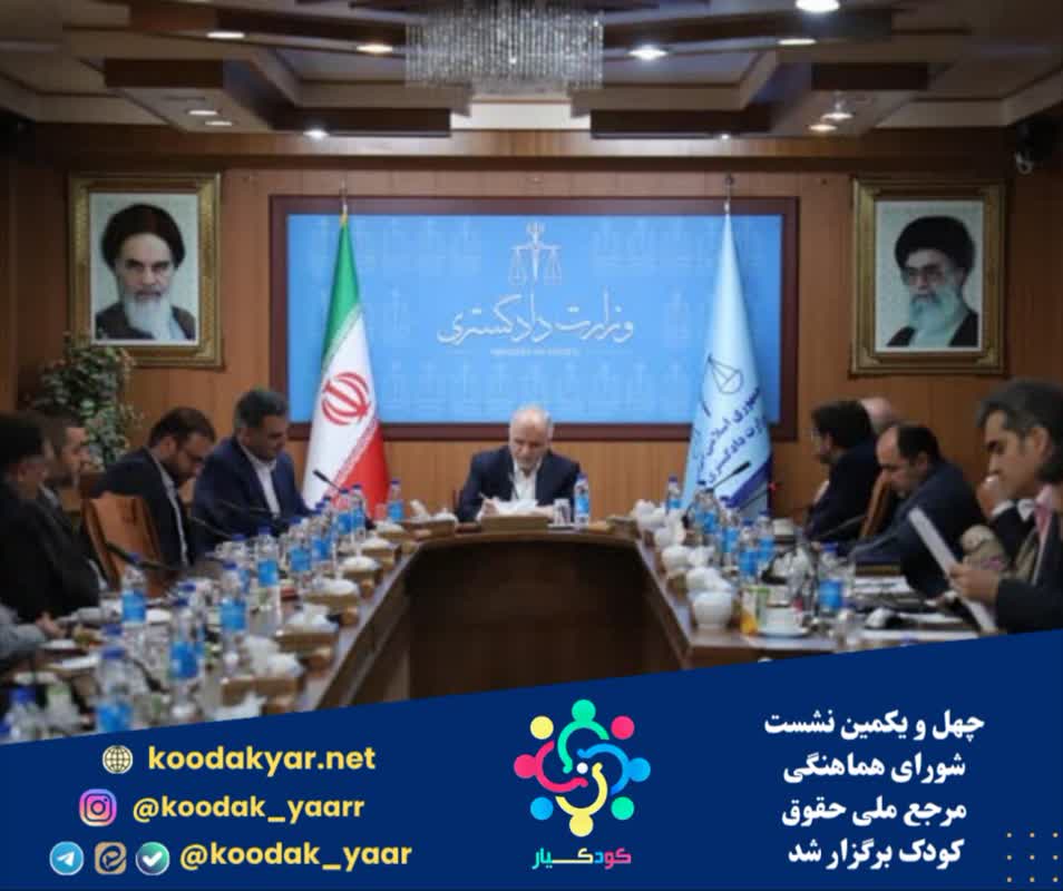 چهل و یکمین نشست شورای هماهنگی مرجع ملی حقوق کودک برگزار شد