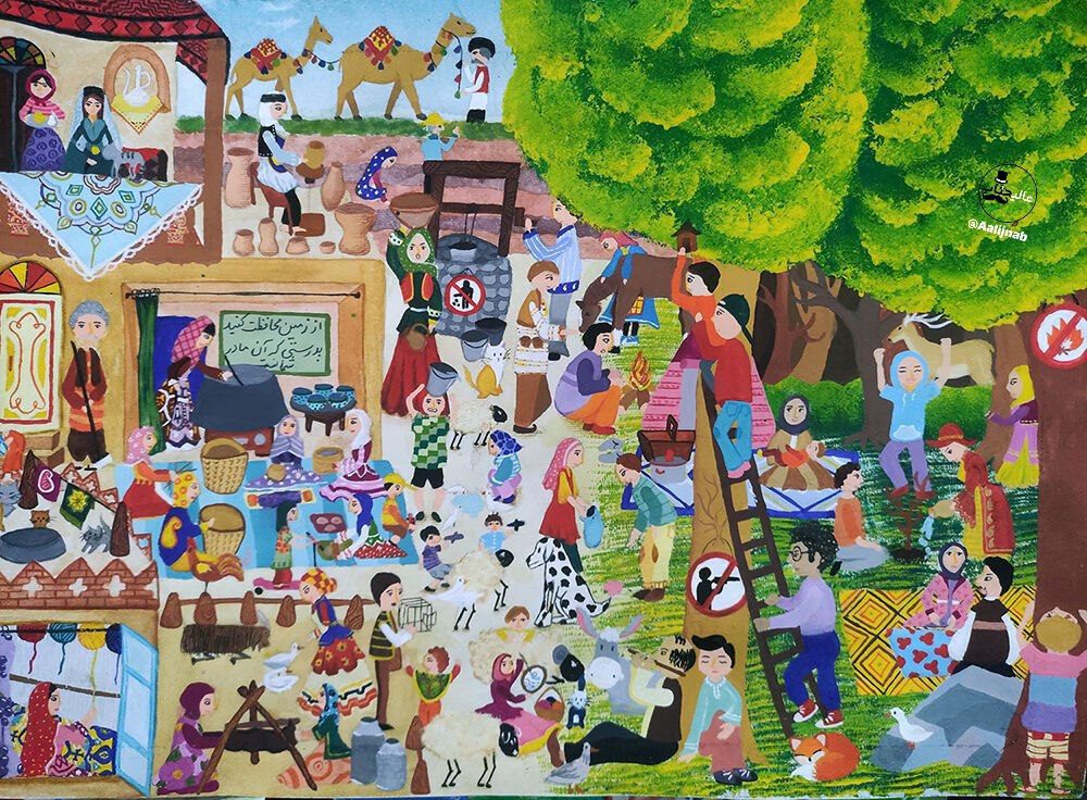 ۸ کودک ایرانی برنده جایزه جهانی نقاشی محیط‌زیست ژاپن شدند%