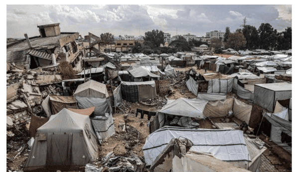 کودکان غزه در سرما می‌لرزند