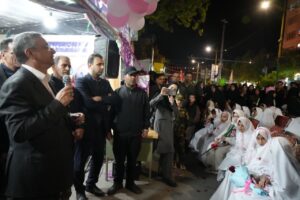 حضور استاندار در جمع دانش‌آموزان به مناسبت گرامیداشت شهیده «نگار قلی‌پور»%