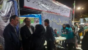 حضور مدیرکل بهزیستی استان سمنان در غرفه فرهنگی%